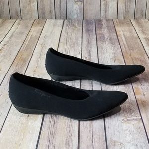 Salvatore Ferragamo Black Slip On Flats 5.5